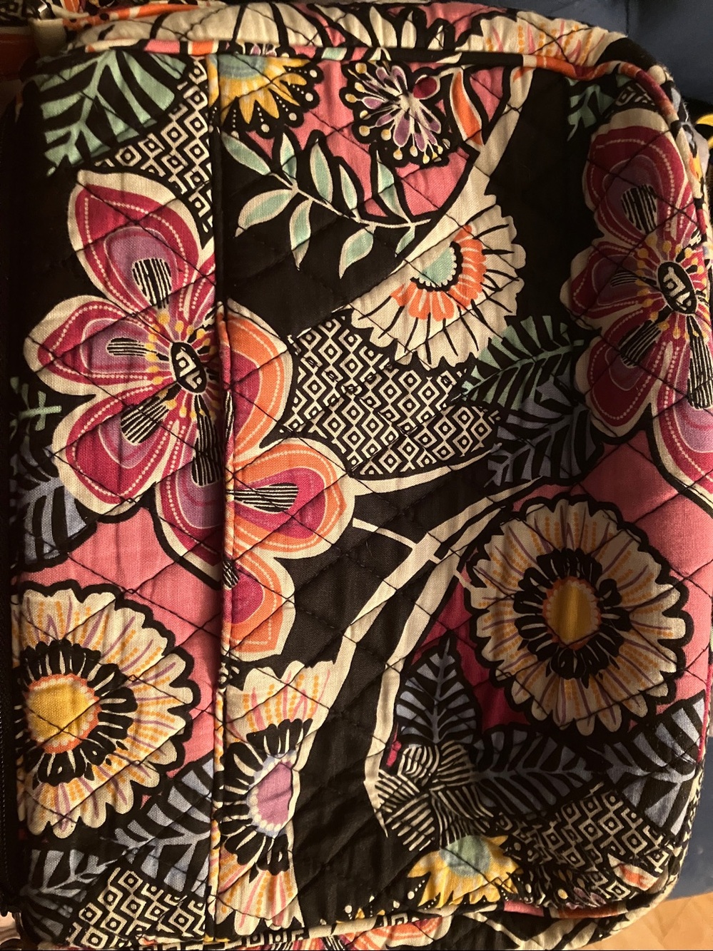 Vera Bradley Pink Floral Quilted Crossbody Bag - Picture 3 of 6